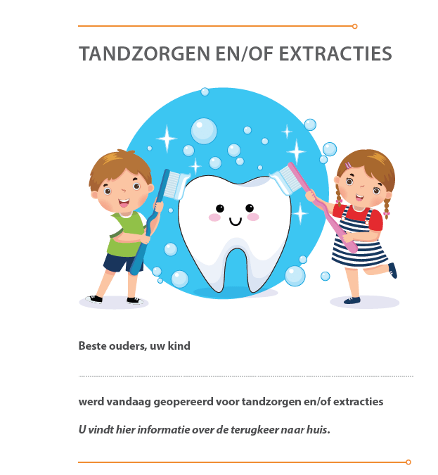 Tandzorgen en/of extracties