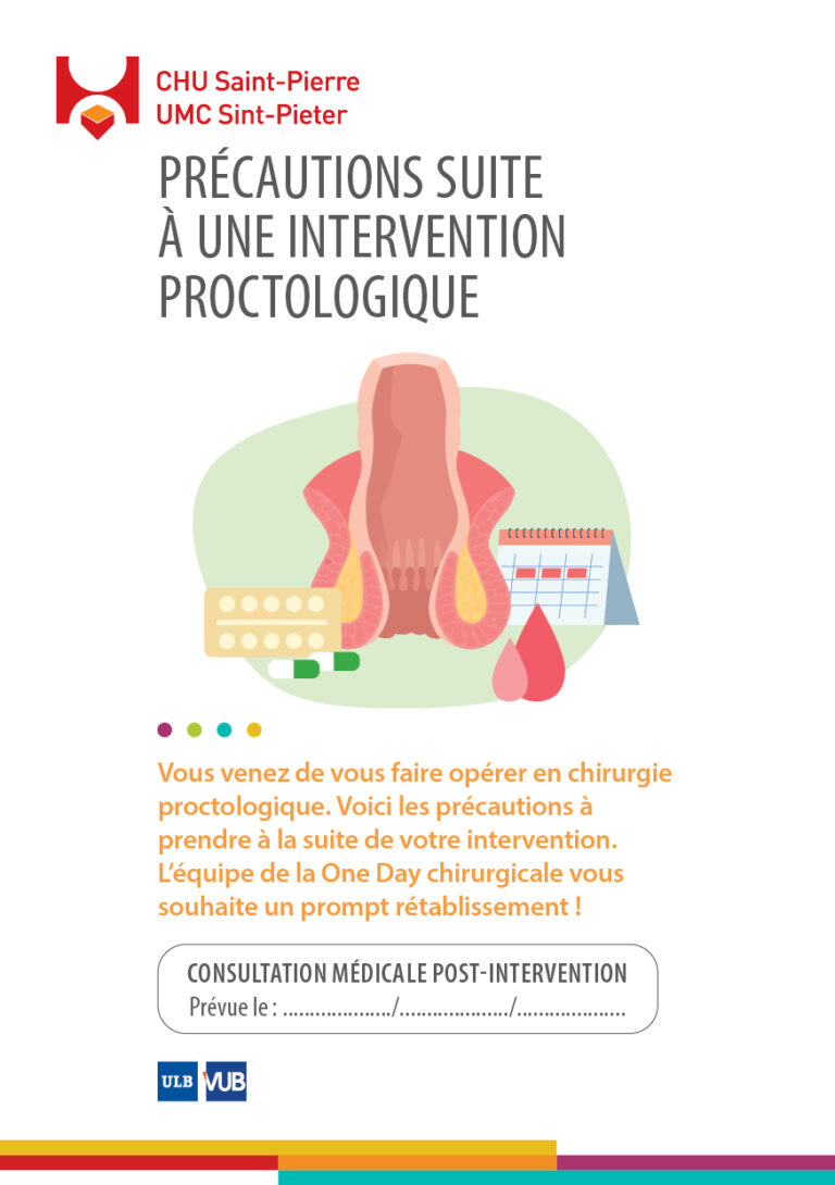 Précautions suite à une intervention proctologique