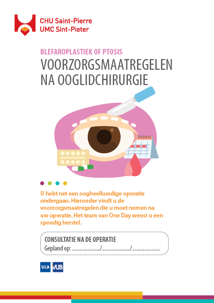 Brochure Voorzorgsmaatregelen na ooglidchirurgie