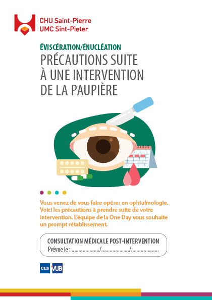 Brochure Précautions Paupière Eviscération FR
