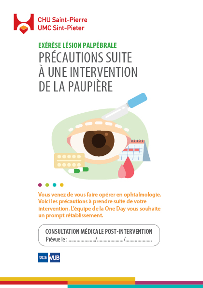 Brochure Précautions Paupière Exerèse Lésion Parlpébrale FR
