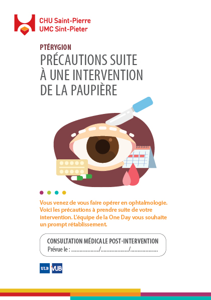 Brochure Précautions Paupière Ptérygion FR