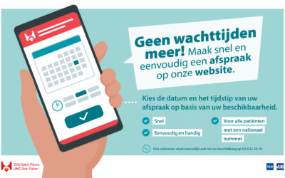 Maak via onze website een afspraak voor uw consultaties in het ziekenhuis!