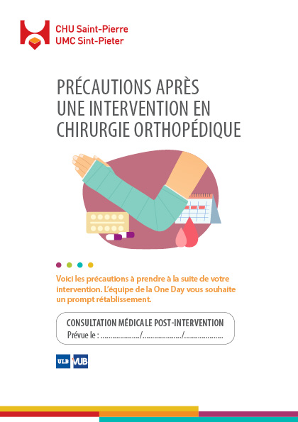 Précautions après une intervention de chirurgie orthopédique